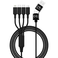 Smrter Hydra ELITE 6in1 Nylon-Ladekabel Typ USB-C, black retail
