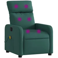 VidaXL Massagesessel Dunkelgrün Stoff