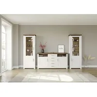 Set One by Musterring Wohnwand "York", weiß (weiß, eiche),