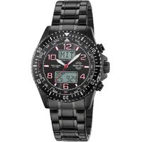 Master Time MTGA-10921-22M Herrenuhr Funk Super Power Schwarz mit