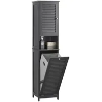 SoBuy BZR124-DG Hochschrank 40 x 37 x 170 cm