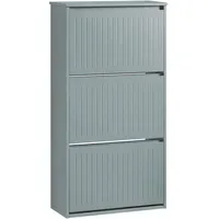 SoBuy Schuhschrank 61 x 120 x 26 cm grau