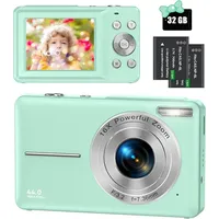 Nicamery Digitalkamera 44MP 1080P FHD Fotokamera Kompaktkamera 16X Digitalzoom
