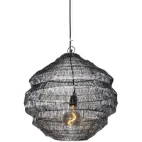 QAZQA Vadi 1-flg. E27 30 cm rund schwarz