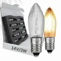 Berglämpl 10x Stück E10 14V/3W Ersatzlampe für Schwibbogen, Lichterketten