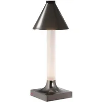 Kartell Goodnight Akkuleuchte, LED, titan matt - mit Schirm