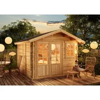 Alpholz Gartenhaus Palermo 3,31 x 3,31 m Beige