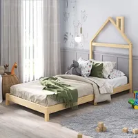 Idimex Kinderbett Liz 90x200 cm in Hausoptik aus Massivholz