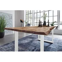 Sam Esstisch Baumkante massiv Akazie natur 120 x 80