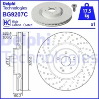 Delphi BG9207C vorne, belüftet, hochkarbonisiert, 1 Stück