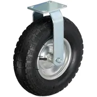 Relaxdays Bockrolle, 3.50-6, Traglast 120 kg, Gummi, Stahlplatte, luftbereift,