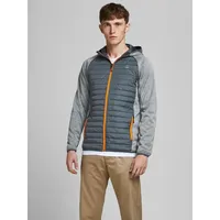 JACK & JONES Multi Quilted Jacke Grey Melange /