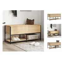 VidaXL Sitzbank mit Stauraum Sonoma-Eiche 100x42,5x47 cm Holzwerkstoff