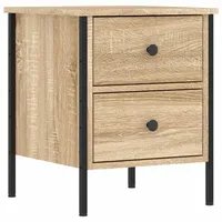 VidaXL Nachttisch Sonoma-Eiche 40x42x50 cm Holzwerkstoff