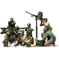 TAMIYA 300135086 1:35 Figuren-Set US MG/Mörser Trupp(8),