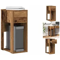 VidaXL Computerschrank mit Schublade Altholz-Optik 30x44x74 cm