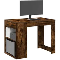 VidaXL Schreibtisch mit Schubladen Ablage Räuchereiche 102x62x77,5 cm