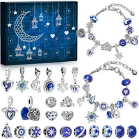 Luxuskollektion Adventskalender Mädchen Schmuck 2024 Armband DIY Set 22