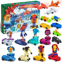 Luxuskollektion iZoeL Adventskalender Auto 2024 Kinder, Verformungsauto Fahrzeugekalender