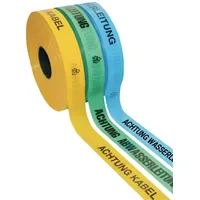 Multicoll Trassenwarnband Aufdruck Achtung Glasfaserkabel B.40mm L.250m gelb