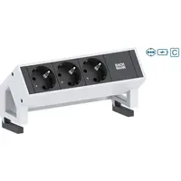 Bachmann Steckdosenleiste 2-fach 0,2 m Schwarz 2 St.