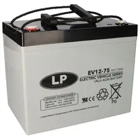 Landport AGM Bleiakku 12V 75Ah Zyklenfest VRLA-EV12-75