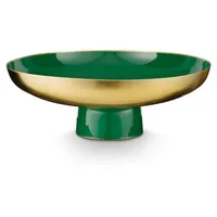 Pip Studio Niedriges Schale Metall, Dunkelgrün, 12.5cm