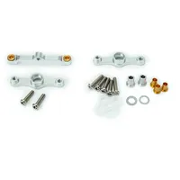 CARSON 500530010 TT-01 Aluminium Lenkung komplett mit Schrauben, Silber