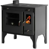 Prometey EEK A+ Küchenofen Holzherd Retro ECO schwarz, linke