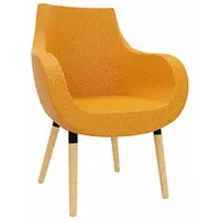 FM Helmets fm Besuchersessel Pirum orange buche, gebeizt Stoff
