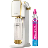 Sodastream Art weiß gold + PET-Flasche + Zylinder