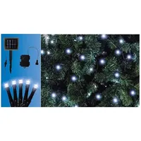 Trendline LED-Lichterkette Solar Außen 9,6 m kaltweiß mit Timer