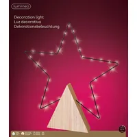 Lumineo LED Stern-Beleuchtung 35 LED warm weiß, batteriebetrieben