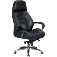 FineBuy Bürostuhl Chefsessel Echtleder Ergonomisch XXL Drehstuhl 120 kg