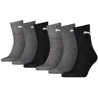 Puma Short Crew Sportsocken 6-Pack grau mix 2.0 -
