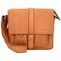GREENLAND Nature GreenLand NATURE Umhängetasche Leder 28 cm braun