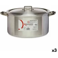 Kinvara Topf mit Deckel Silberfarben Aluminium 15 L (3