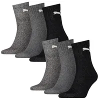 Puma Short Crew Sportsocken 6-Pack grau mix / 39-42