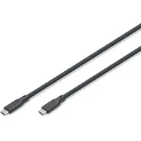 Digitus USB-C® Kabel USB4® USB-C® Stecker 1.00m Schwarz (matt)