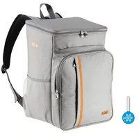 COFI 1453 Thermotasche Kühltasche 25 Liter Rucksack grau