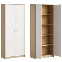 Home collective Schrank Mehrzweckschrank Aktenschrank Hochschrank mit 5 Fächern,