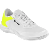 Kempa Kourtfly Three W Sport-Schuhe, weiß/fluo gelb, 43