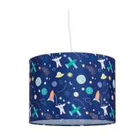 Relaxdays Hängelampe Kinderzimmer Weltraum