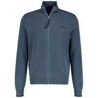 Lerros Leichte Strickjacke mit schmaler Rippstruktur - Crispy Blue