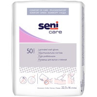 Seni Care Waschhandschuhe foliert a 50 Stück, 1 Packung