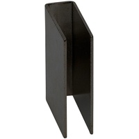 InfraWorld Haftblech für 10 mm Glastür Schwarz