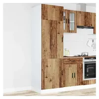 VidaXL Küchenschrank Porto Altholz-Optik Holzwerkstoff Braun