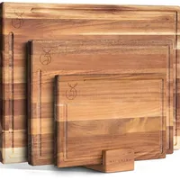 WALDWERK Schneidebrett 3er Set (40x30 / 33x24 / 26x18cm)