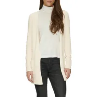 S.Oliver - Lange Strickjacke mit Rippbündchen, Damen, Beige, 42