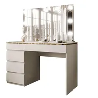 Lookway Schminktisch, Kaschmir, Uni, 5 Schubladen, seitenverkehrt montierbar,Rechteckig, 120x145x55